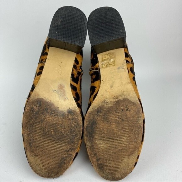Urban Outfitters Womens Ankle Booties 9 Animal Print Zipper Block Heel Boots - Picture 14 of 14